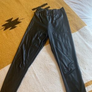 Topshop Faux Leather Leggings